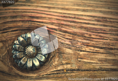 Image of vintage button flower