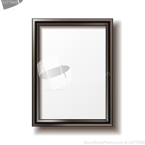 Image of Wooden rectangular photo frame