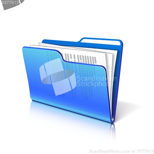 Image of Folder with papers. 