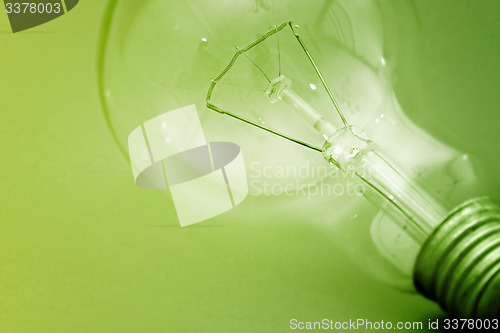 Image of Background with lit lightbulb