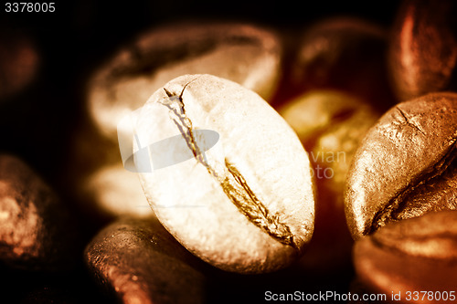 Image of Fragrant fried coffee beans 