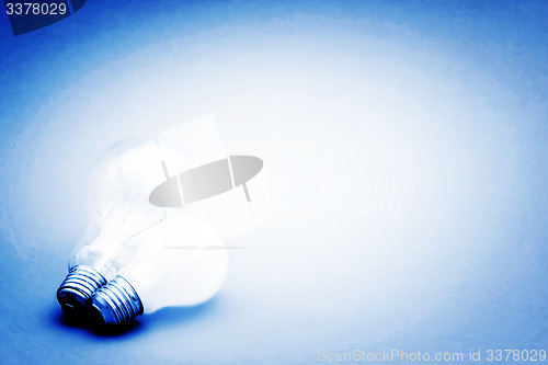 Image of Background with lit lightbulb