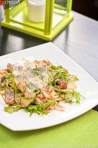 Image of Salad with smoked eel