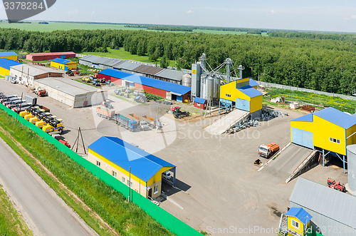 Image of Machine yard of agricultural firm. Tyumen. Russia