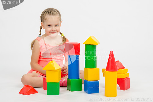 Image of child playing with blocks