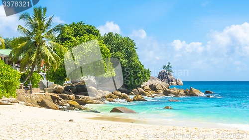 Image of Beautiful tropical beach in Seychelles