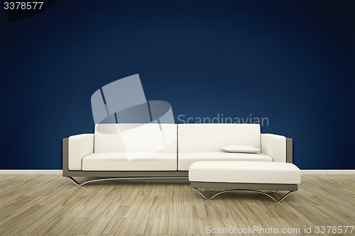 Image of photo wall mural sofa floor