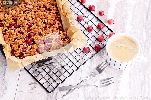 Image of gooseberry cake