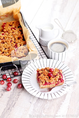 Image of gooseberry cake