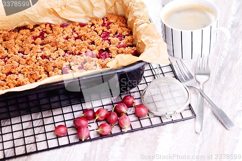 Image of gooseberry cake