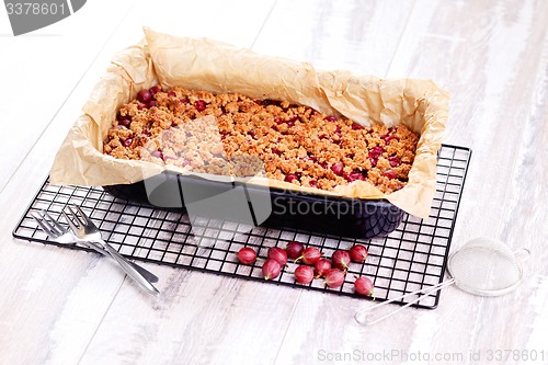 Image of gooseberry cake