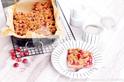 Image of gooseberry cake