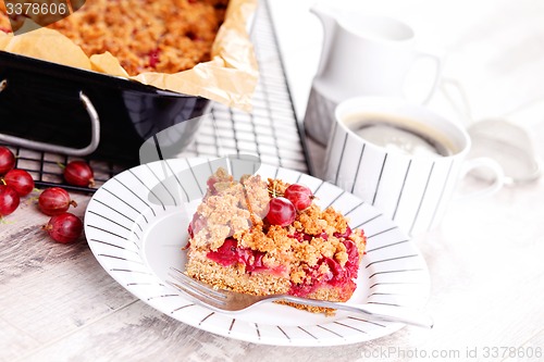 Image of gooseberry cake