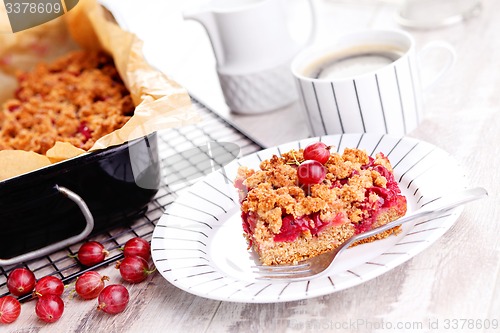 Image of gooseberry cake