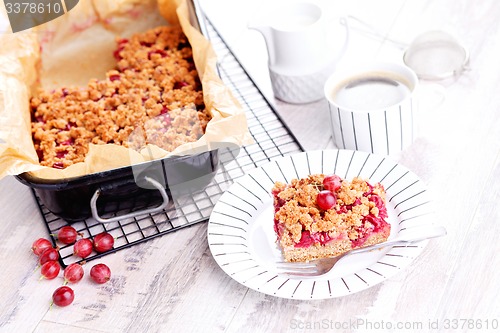 Image of gooseberry cake