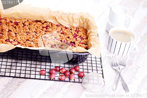 Image of gooseberry cake