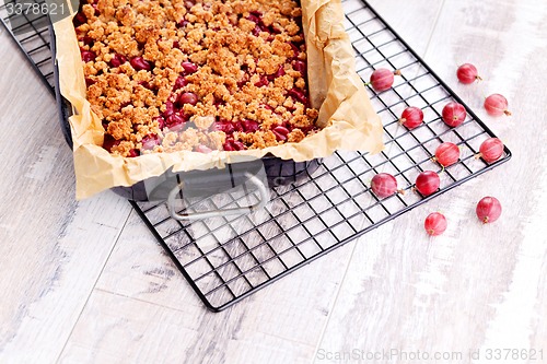 Image of gooseberry cake