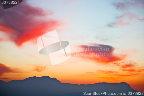 Image of mountain in morocco africa   sunrise