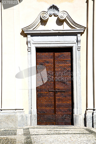 Image of  italy  lombardy     in  the somma lombardo old   church  b step