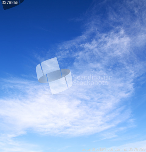 Image of the sunrise in  colored sky white soft clouds and abstract backg
