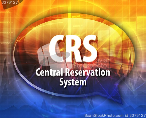 Image of CRS acronym definition speech bubble illustration