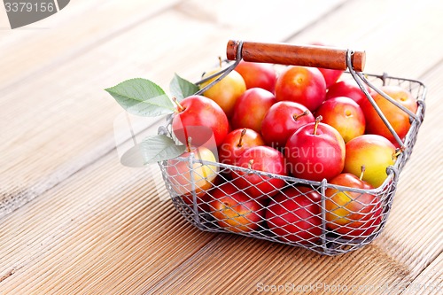 Image of basket of plums