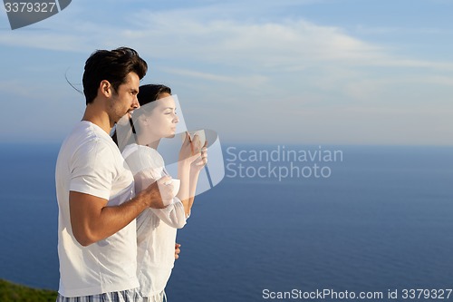 Image of happy young romantic couple have fun and  relax at home