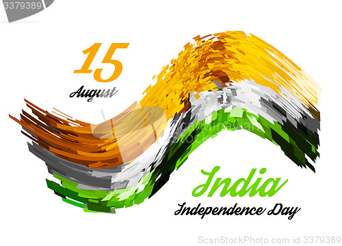 Image of Indian Independence Day vector background 