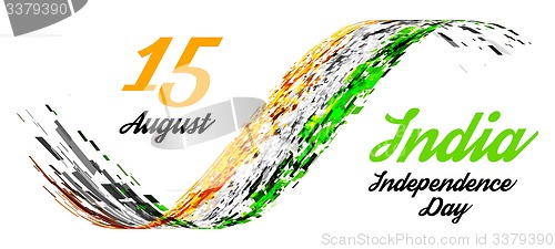 Image of Indian Independence Day vector background 
