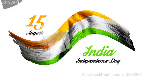Image of Indian Independence Day vector background 