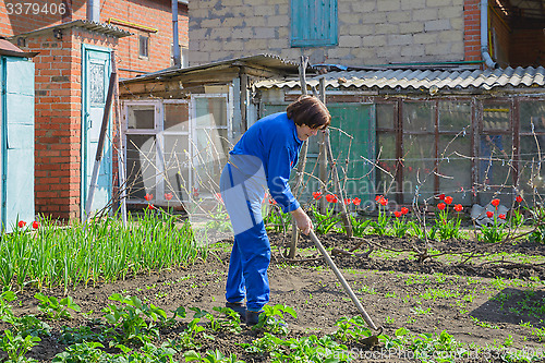 Image of Working in the garden