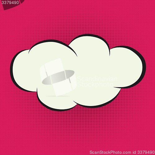 Image of Speech Bubble in Pop-Art Style