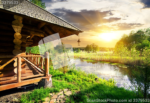 Image of Bathhouse at sunset