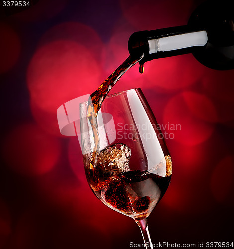 Image of Wine on vinous background