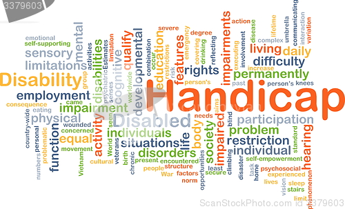 Image of Handicap background concept