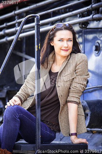 Image of pretty adult woman portrait