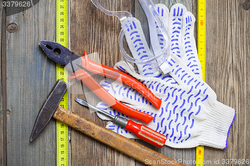 Image of vintage tool set