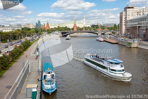 Image of Landscape with Moscow Kremlin and river