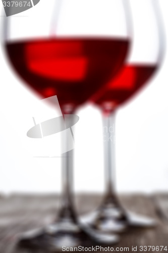 Image of red wine in goblets