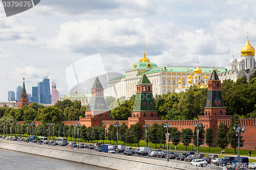 Image of cityscape with Grand Kremlin Palace, Moscow, Russia