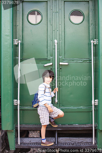 Image of boy with a backpack