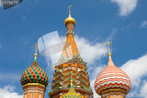 Image of Moscow, Russia. dome of St. Basil\'s Cathedral