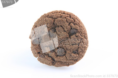 Image of one chocolate biscuit