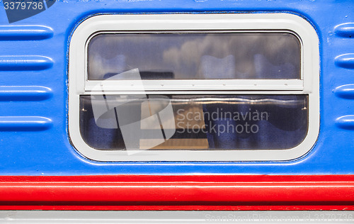 Image of window of the passenger car