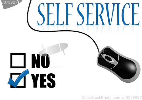 Image of Self service check mark