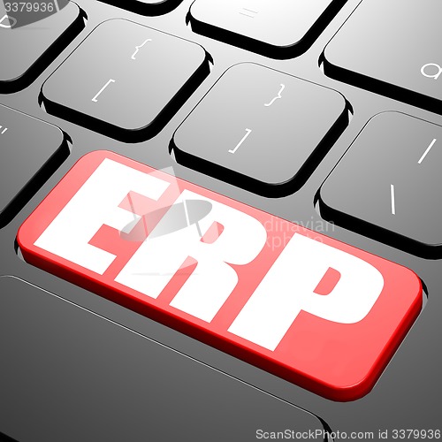 Image of Keyboard with ERP text