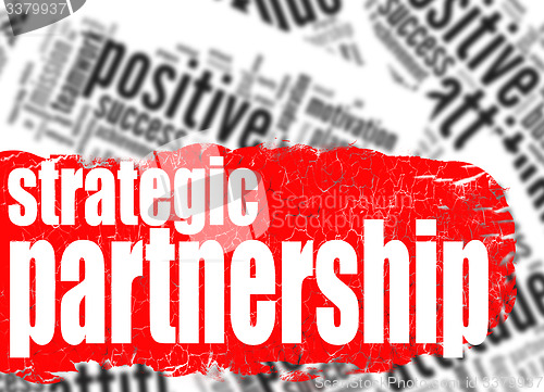 Image of Word cloud strategic partnership