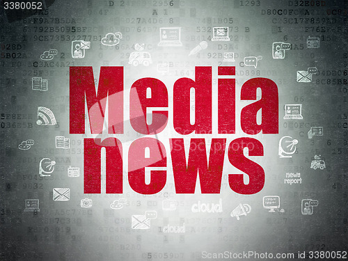 Image of News concept: Media News on Digital Paper background