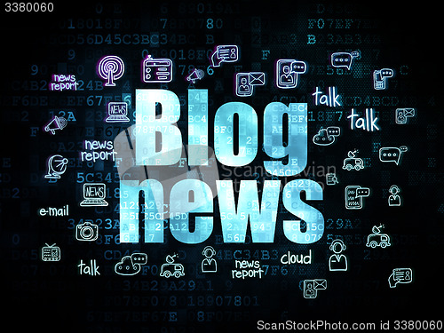 Image of News concept: Blog News on Digital background