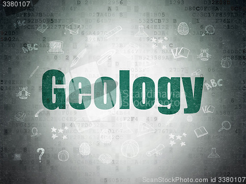 Image of Learning concept: Geology on Digital Paper background